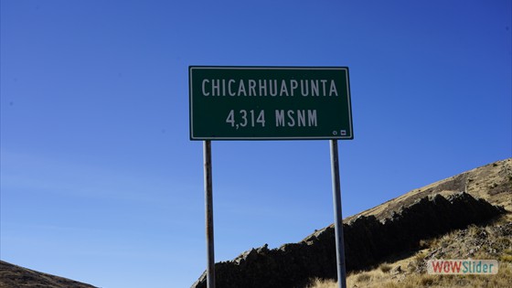 Fahrt Chicarhuapunta 4314m-Paso