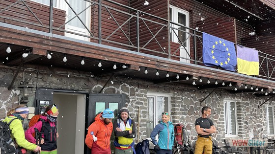 1.Tag Ankuft in der Gudauri-HÃ¼tte 